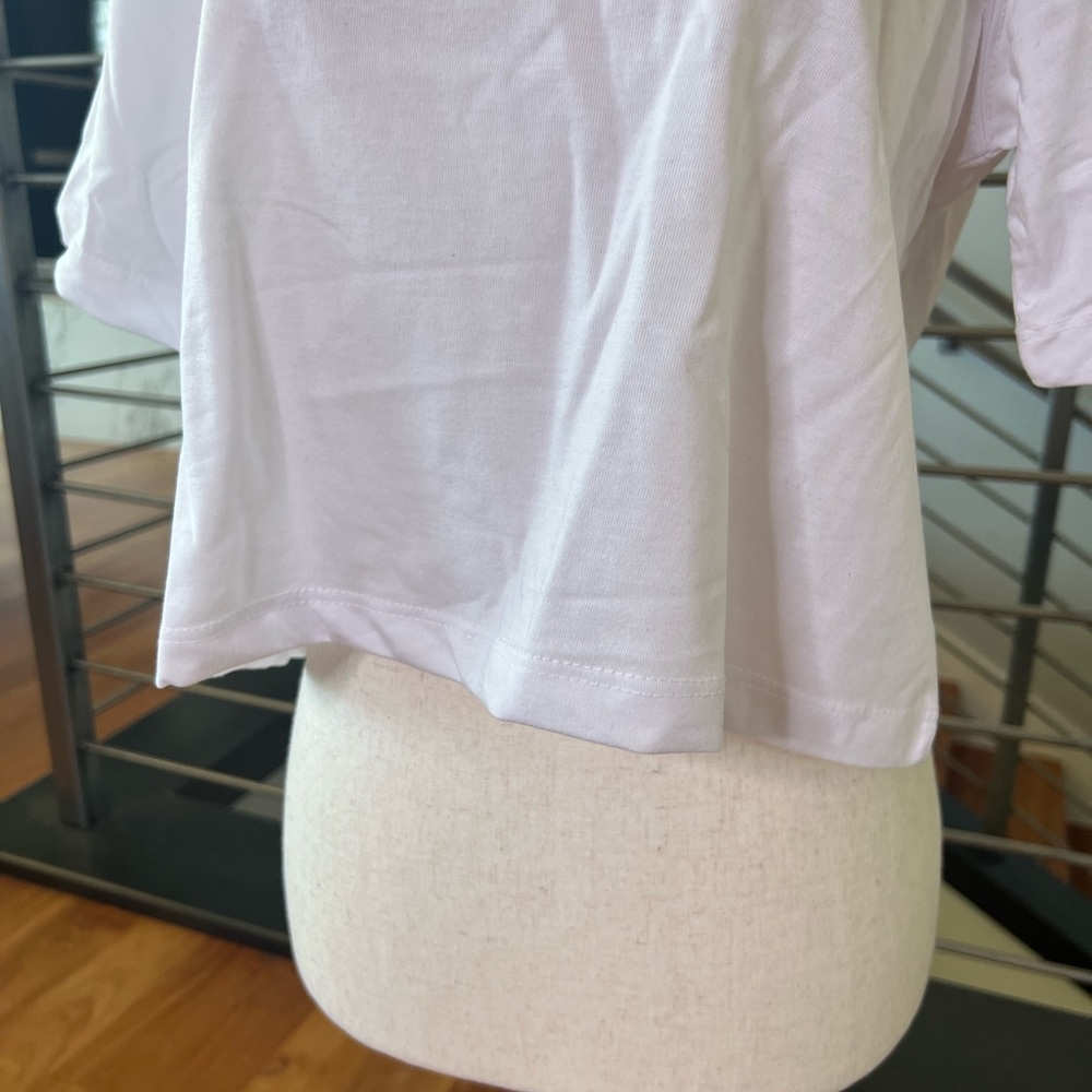 Jordan Nike Essentials Boxy Logo T-Shirt - White - Picture 8 of 14